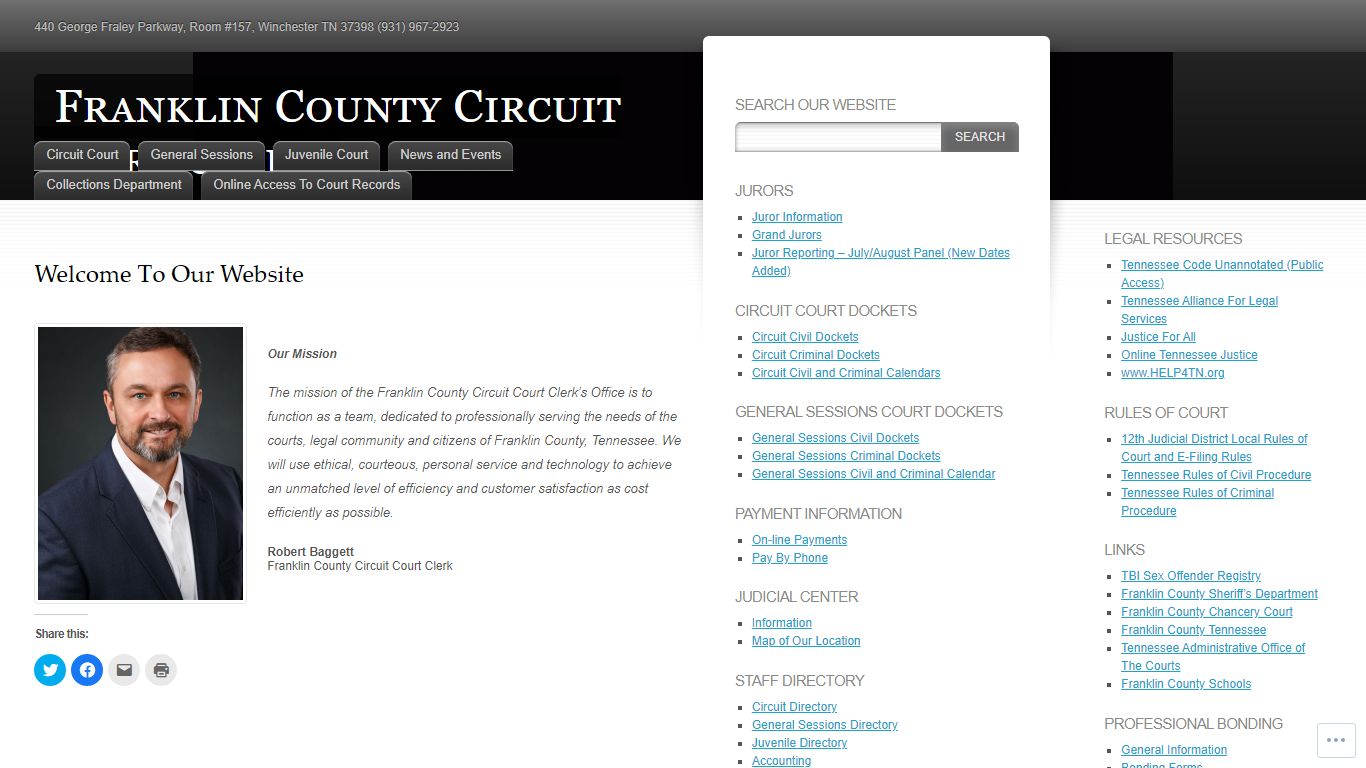 Franklin County Circuit Court Clerk | 440 George Fraley ...